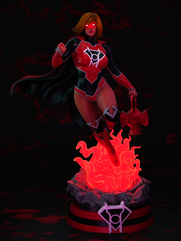 3983 Supergirl Kara Zor-El NSFW - Red Lantern - STL 3D Print Files