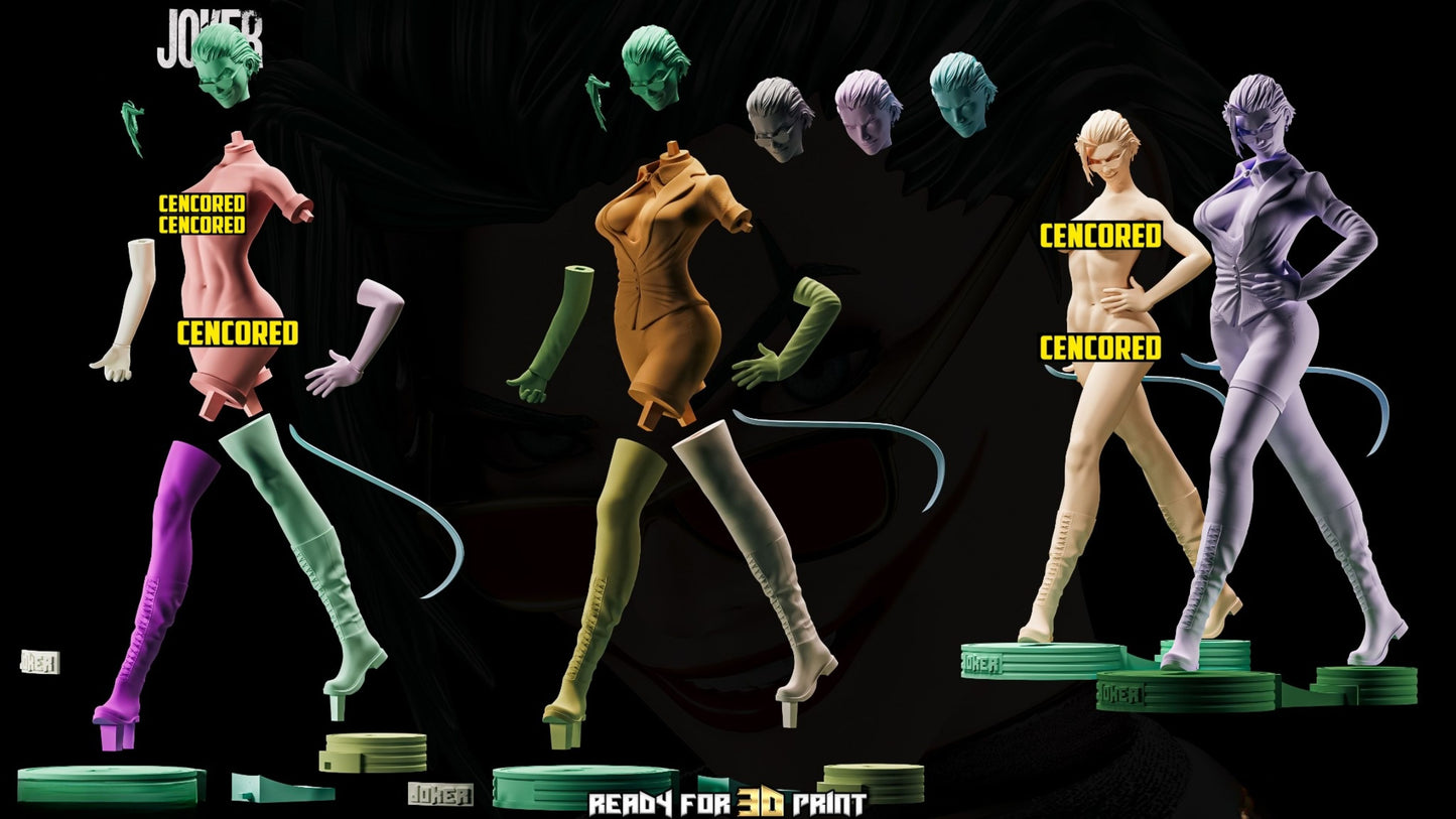 3999 Female Joker NSFW - STL 3D Print Files