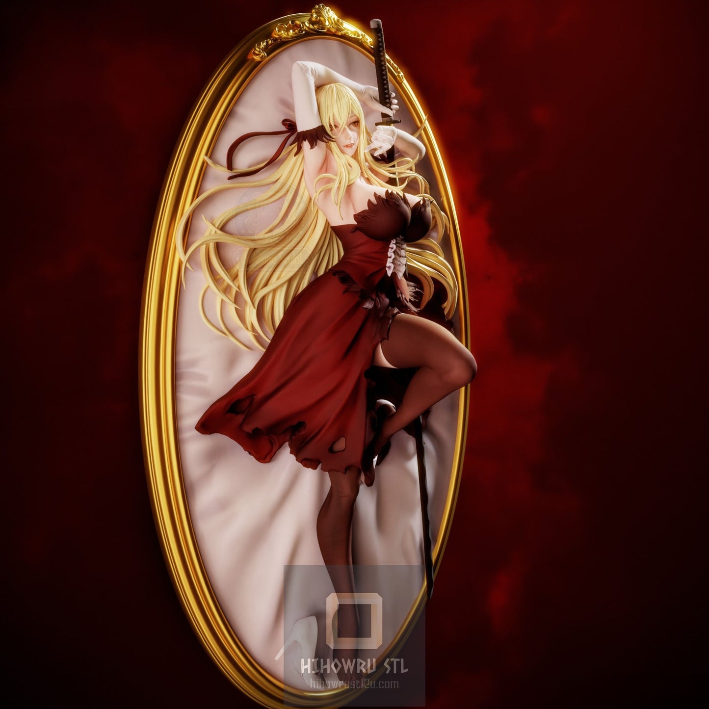 4624 Oshino Shinobu NSFW - Kiss-Shot Acerola-Orion Heart-Under-Blade - STL 3D Print Files