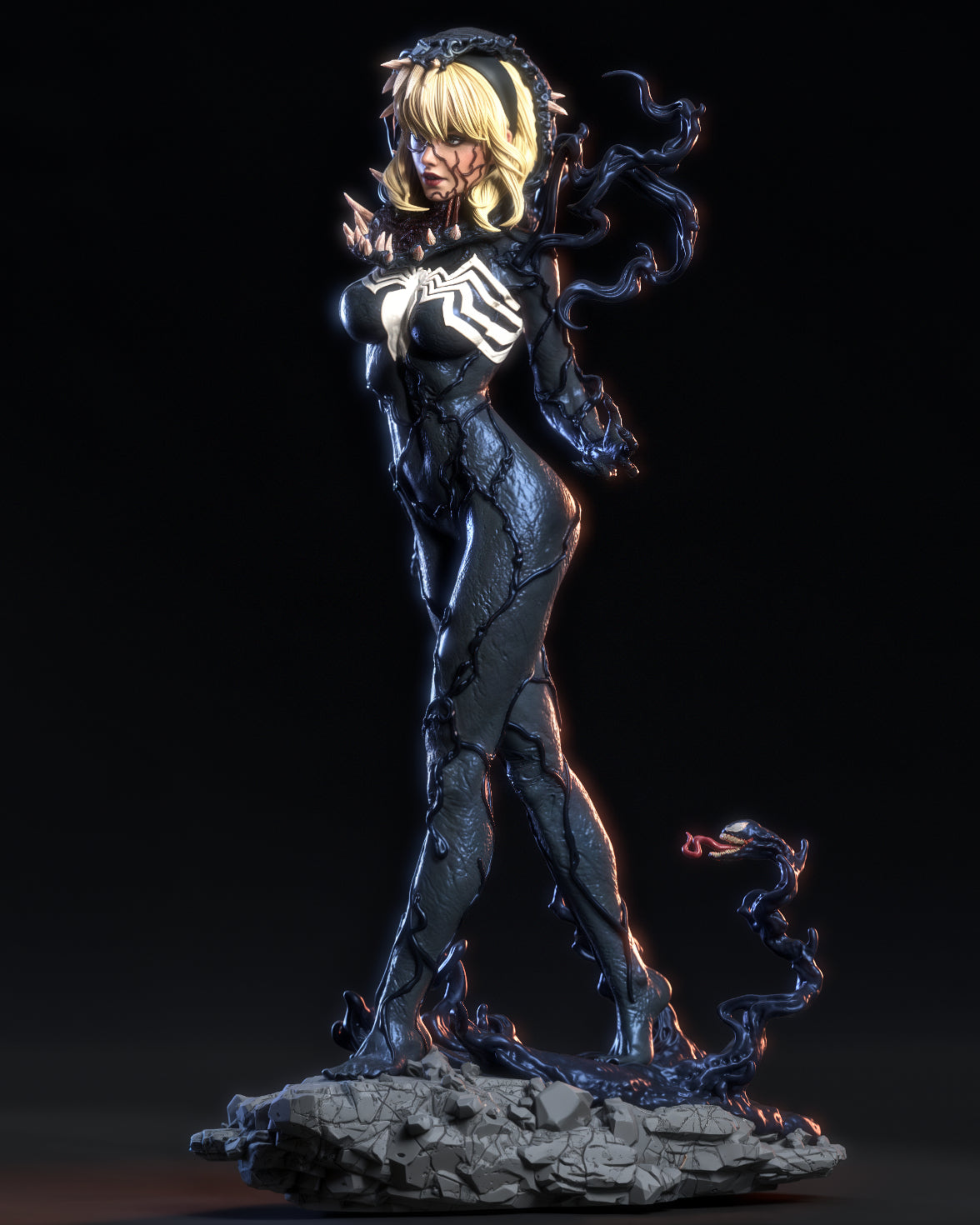 3591 Gwenom - Spiderman - STL 3D Print Files