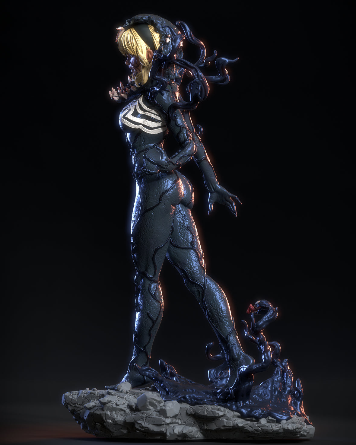 3591 Gwenom - Spiderman - STL 3D Print Files