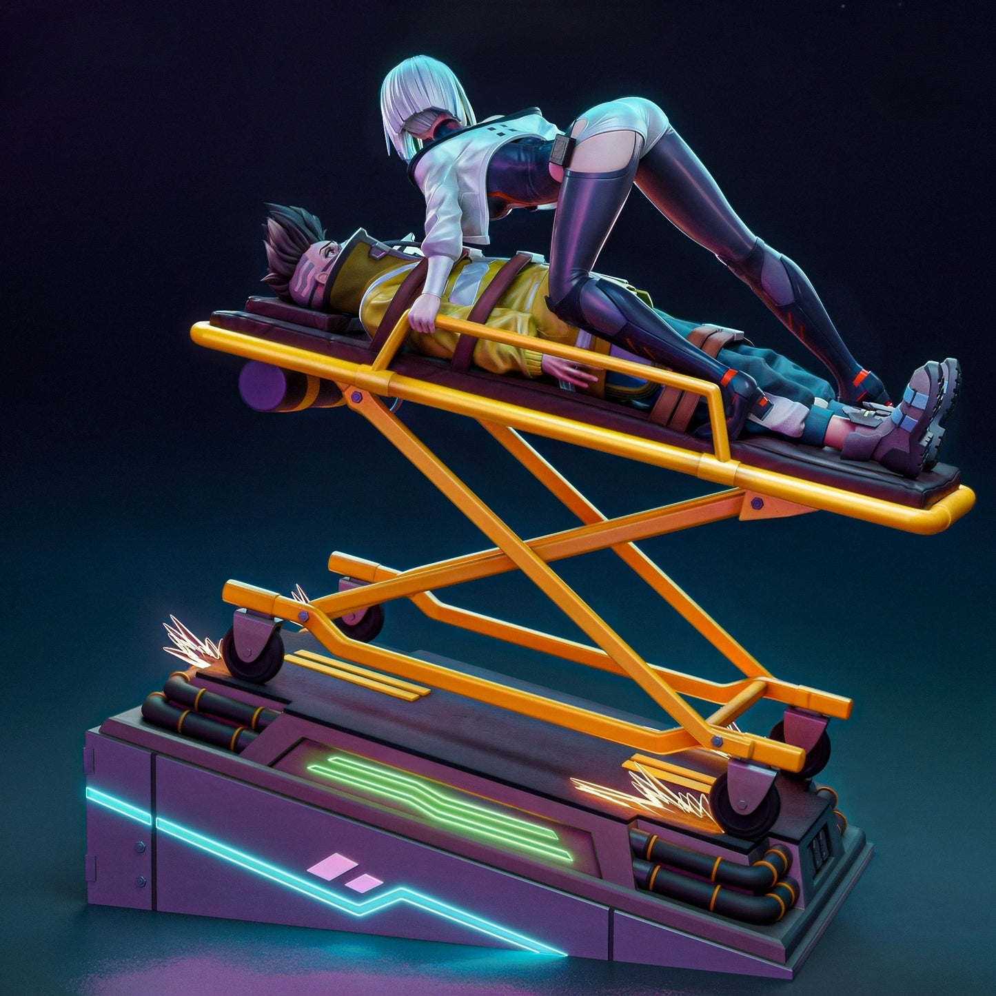3333 Lucy AND David - Cyberpunk - STL 3D Print Files