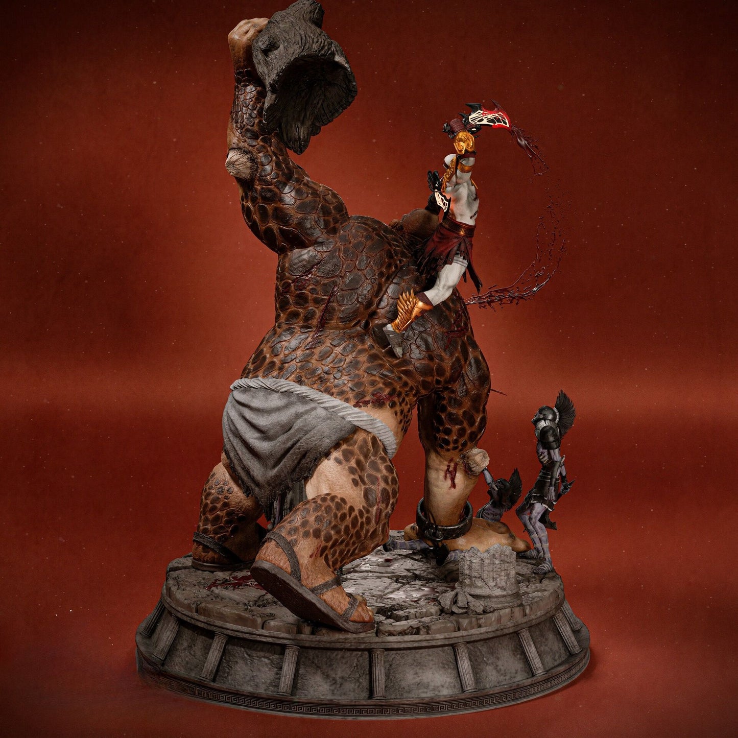 3851 Kratos VS Cyclope - God Of War - STL 3D Print Files