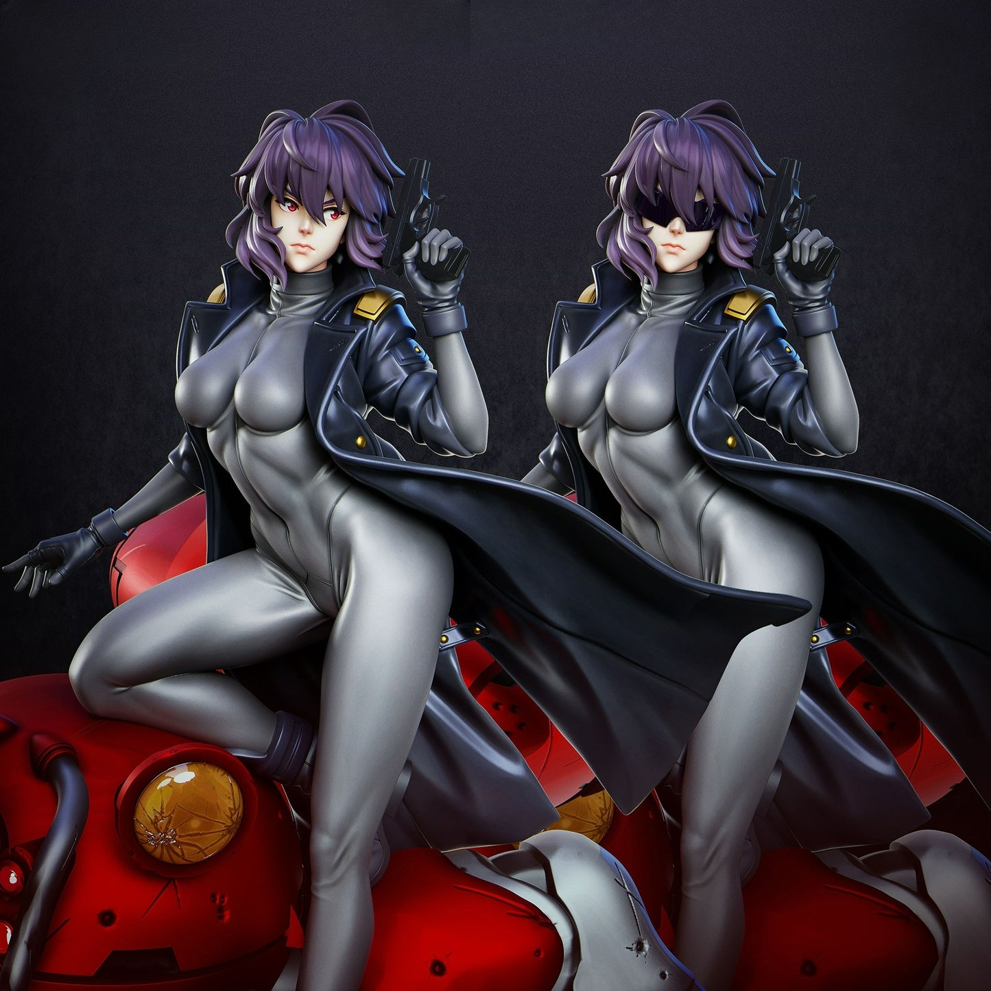 2949 Motoko Kusanagi - Ghost in the Shell - STL 3D Print Files