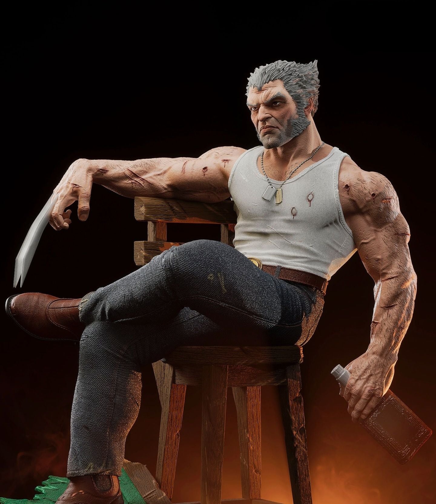 4093 Logan - WOLVERINE - STL 3D Print Files