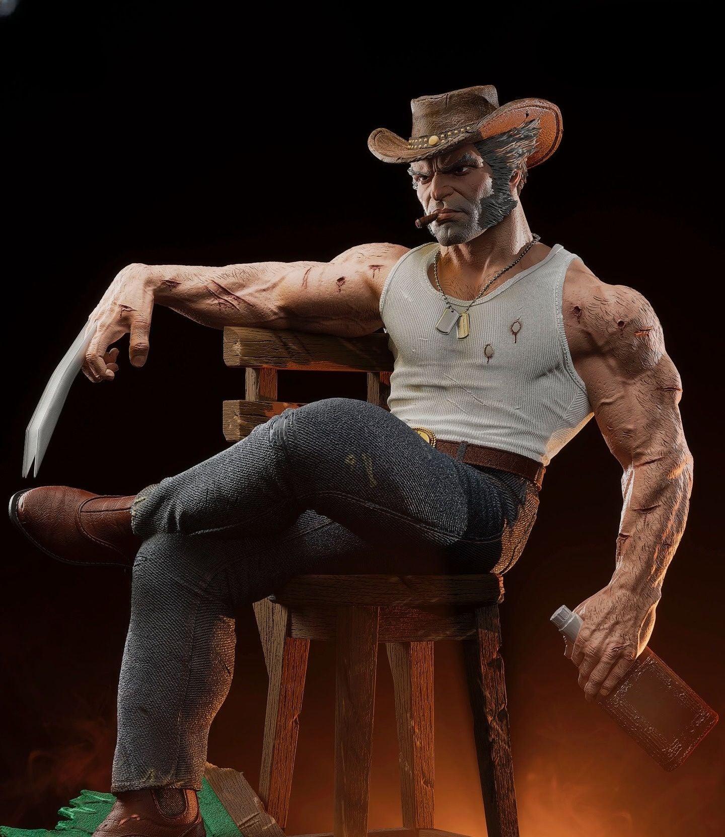 4093 Logan - WOLVERINE - STL 3D Print Files