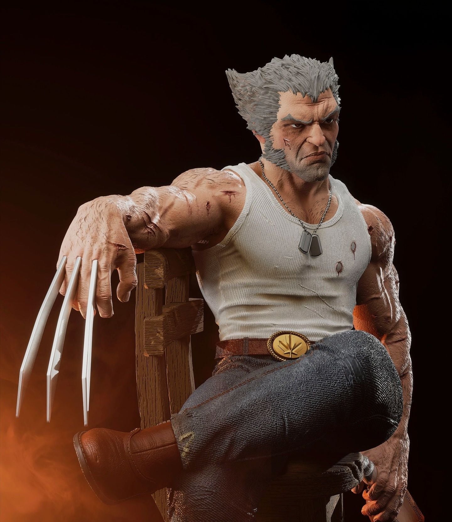4093 Logan - WOLVERINE - STL 3D Print Files