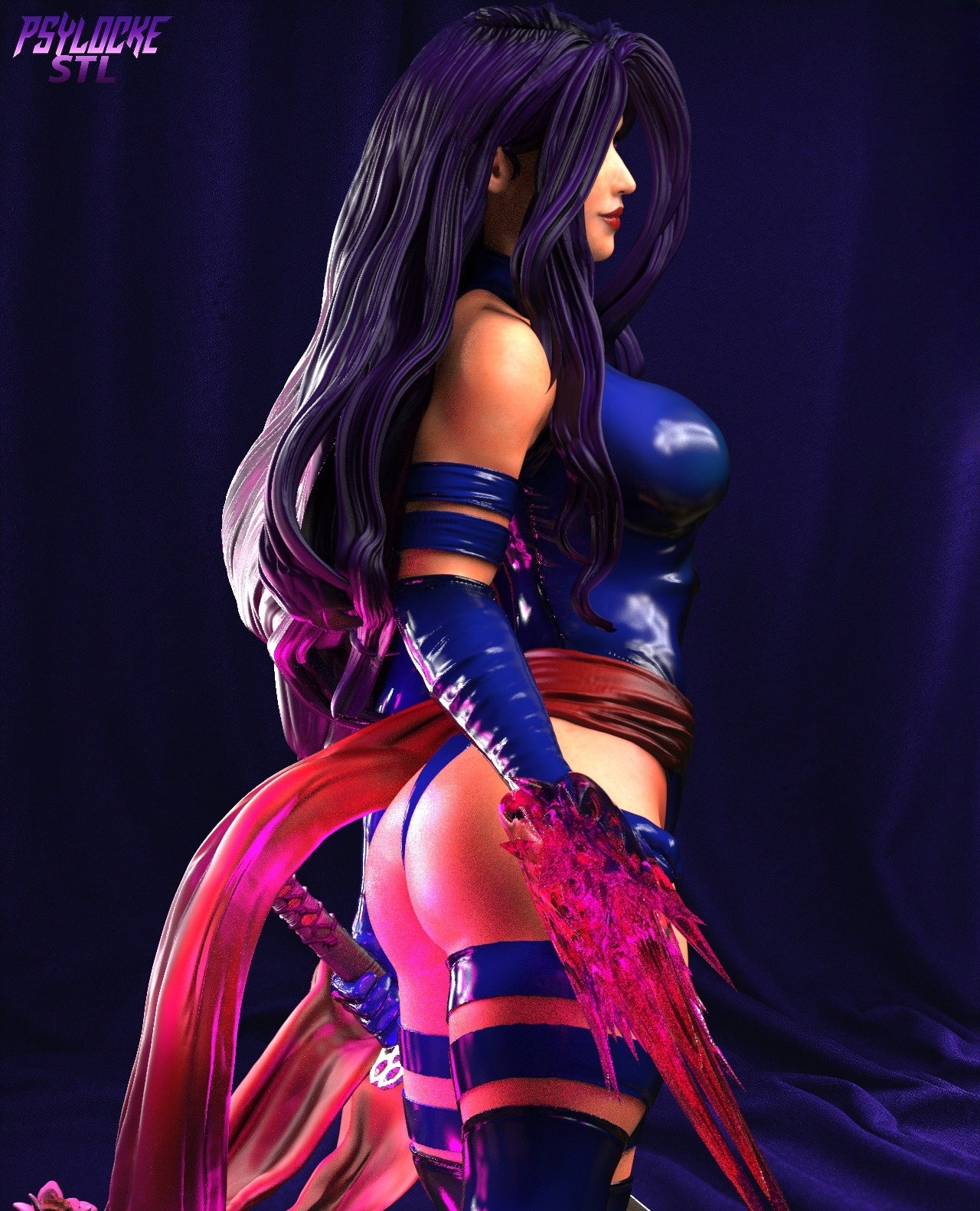 3503 Psylocke - X-men - STL 3D Print Files