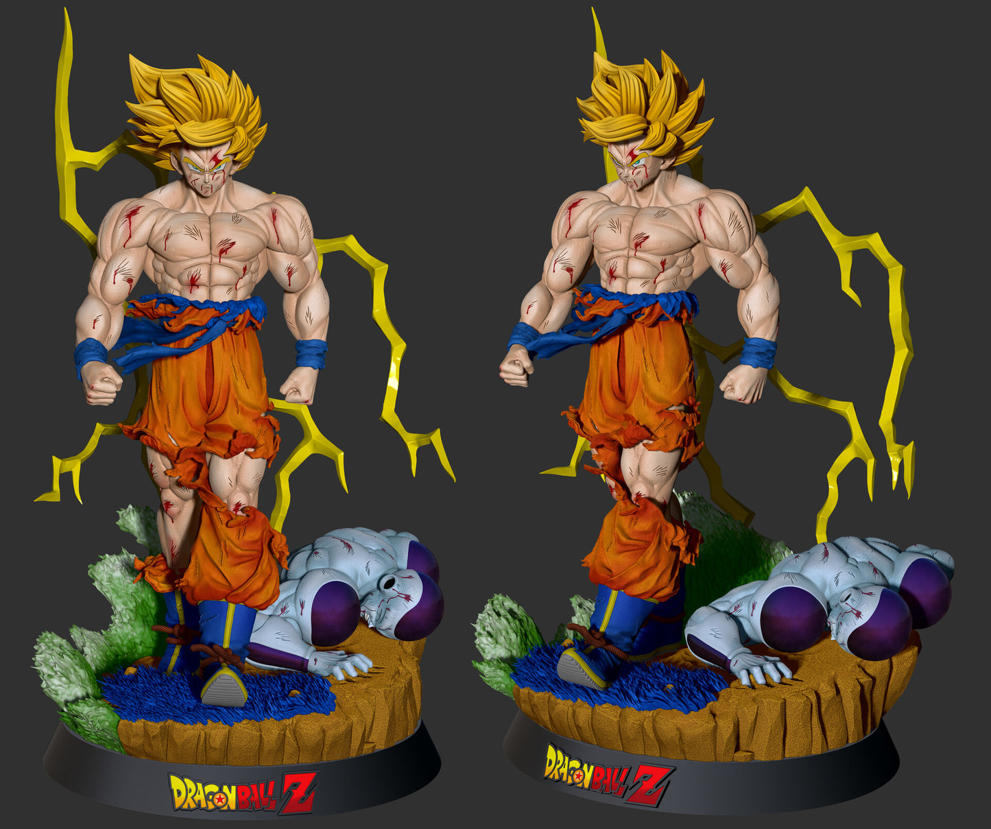 2137 GOKU VS FREEZER - Dragon Ball Z - STL 3D Print Files