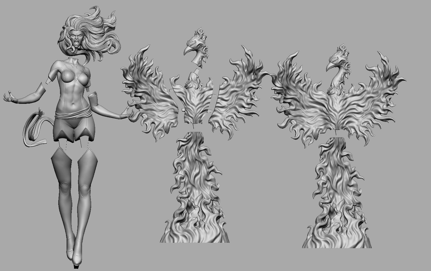 1765 Jean Grey Phoenix - X-MEN - STL 3D Print Files