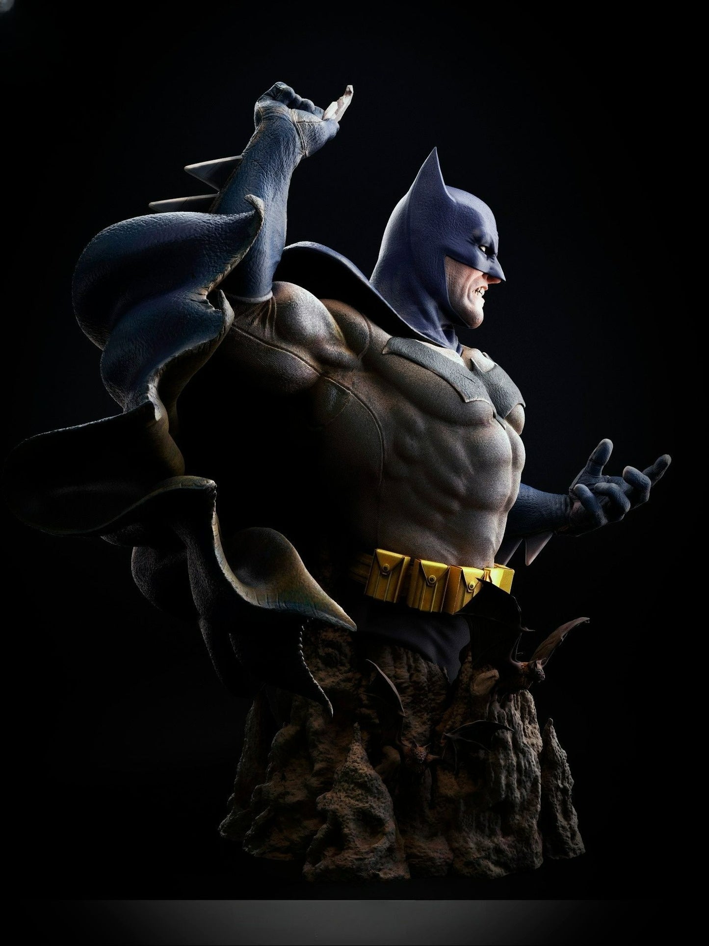 3691 Batman Bust - DC Comics - STL 3D Print Files