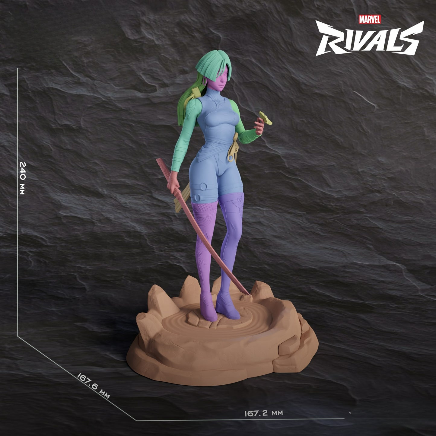 3572 Psylocke - Marvel Rivals - STL 3D Print Files