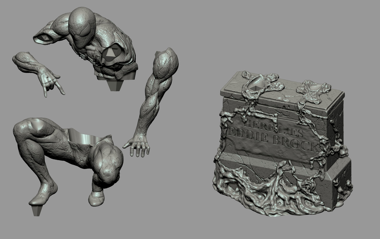 1725 Symbiote Spider-Man - Marvel Comics - STL 3D Print Files