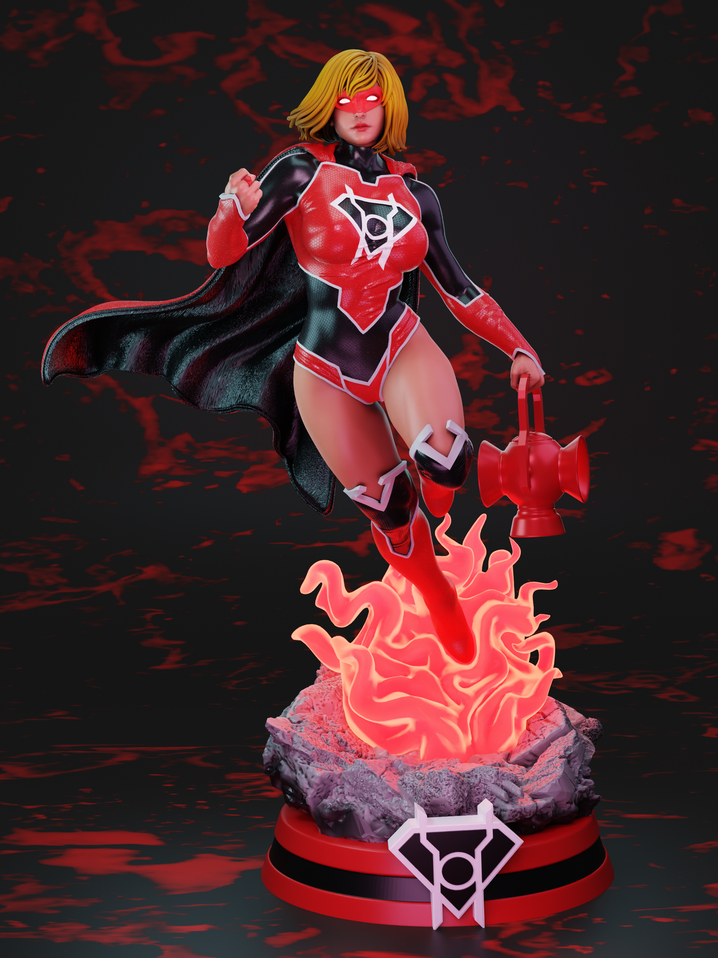 3983 Supergirl Kara Zor-El NSFW - Red Lantern - STL 3D Print Files