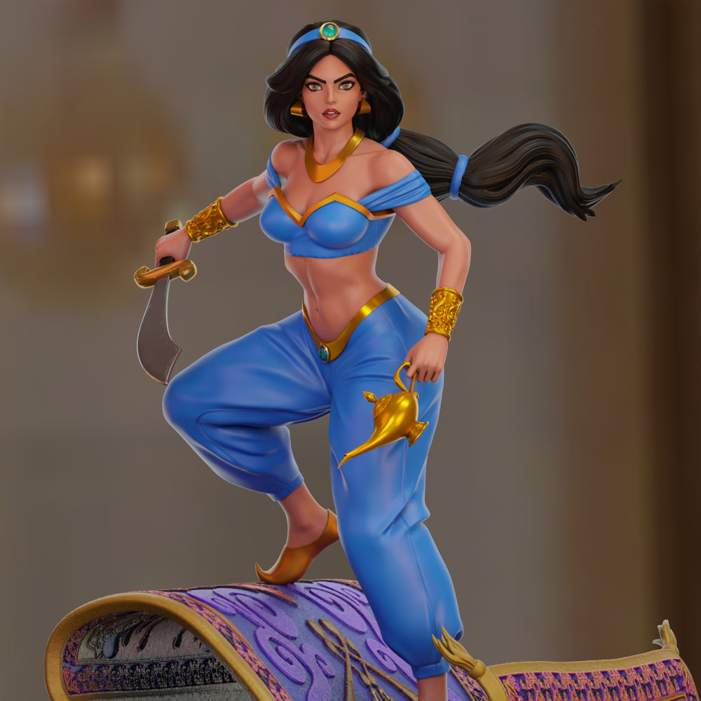 3529 Jasmine NSFW - Aladdin - STL 3D Print Files