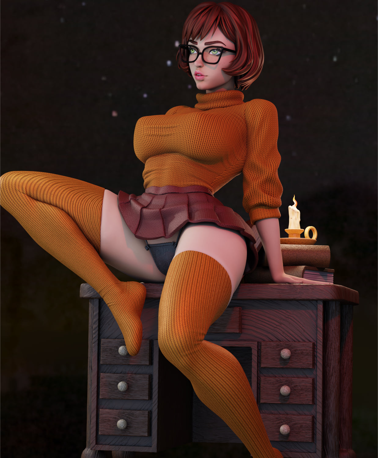 4190 Velma NSFW - Scooby Doo's - STL 3D Print Files