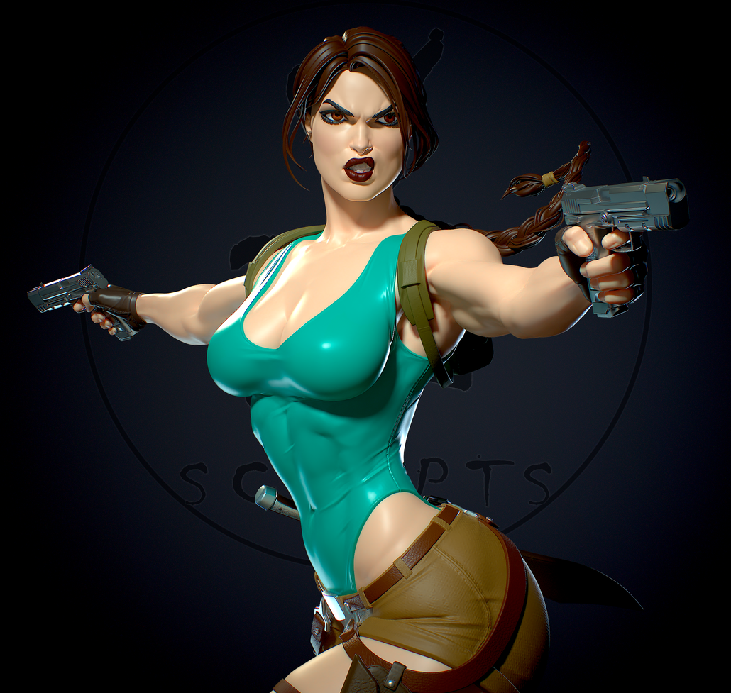 1302 Lara Croft NSFW - Tomb Raider - STL 3D Print Files – My Stl