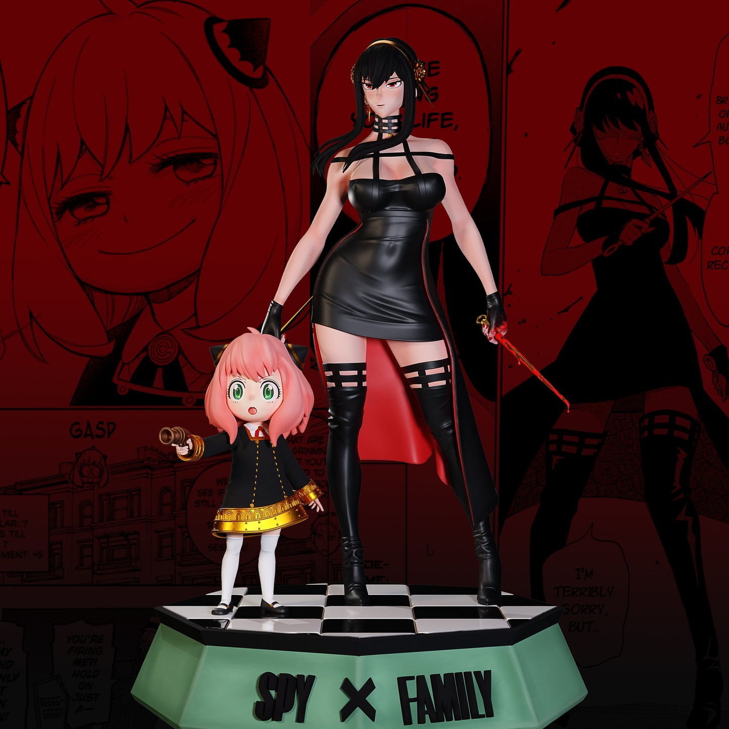 1364 Yor Forger NSFW and Anya Forger - Spy x Family - STL 3D Print Files