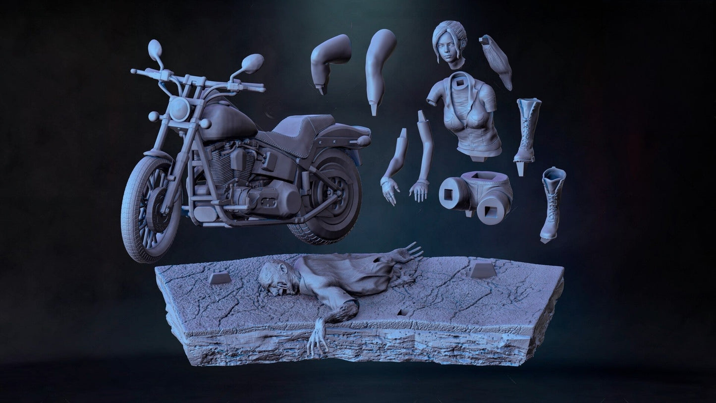 1413 Claire Redfield - Resident Evil - STL 3D Print Files