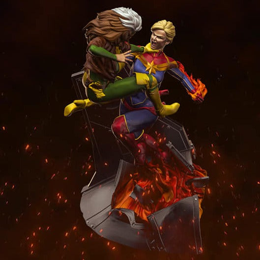 Rogue VS Captain Marvel - STL 3D Print Files