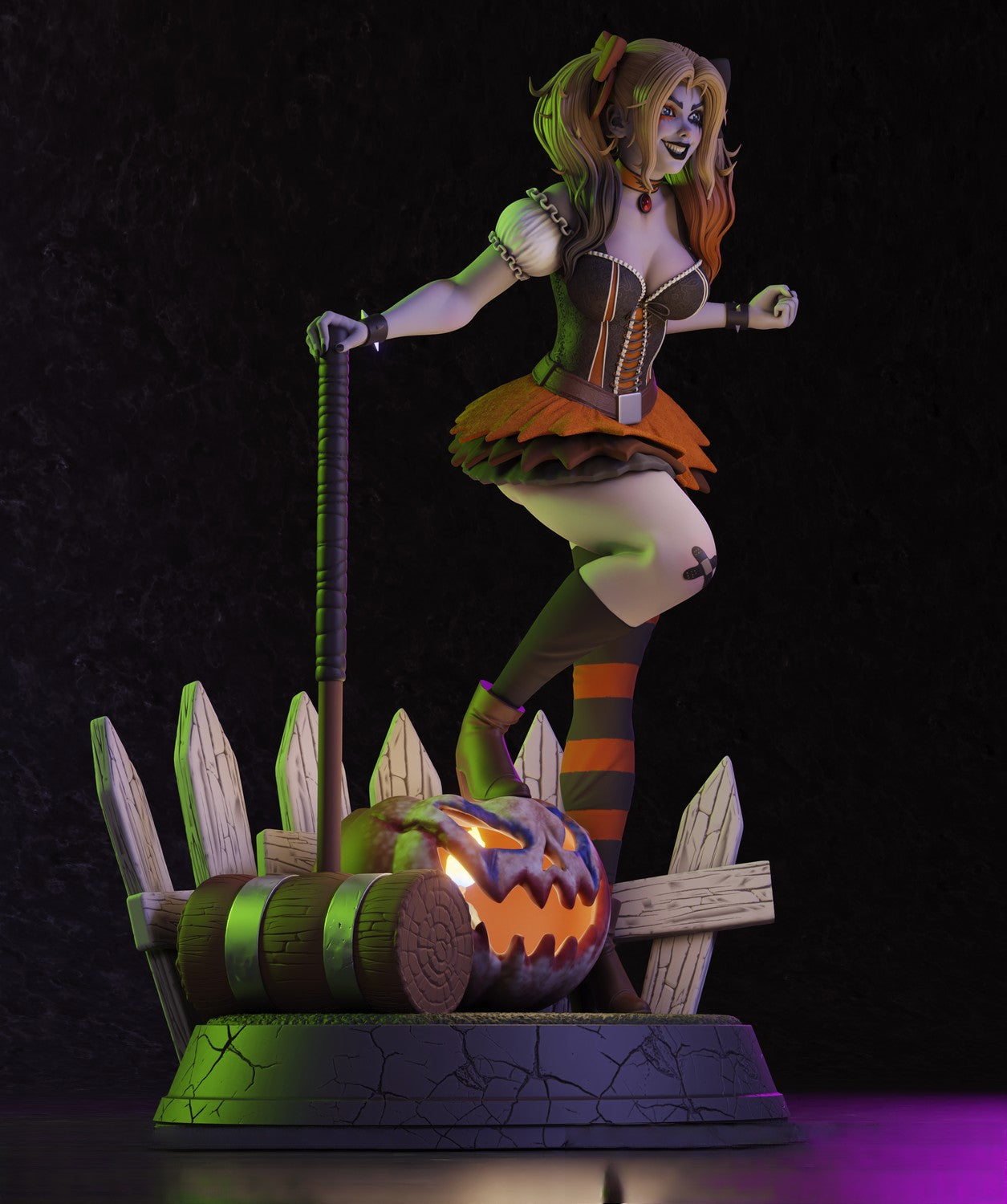 1570 Harley Quinn Halloween - DC Comics - STL 3D Print Files