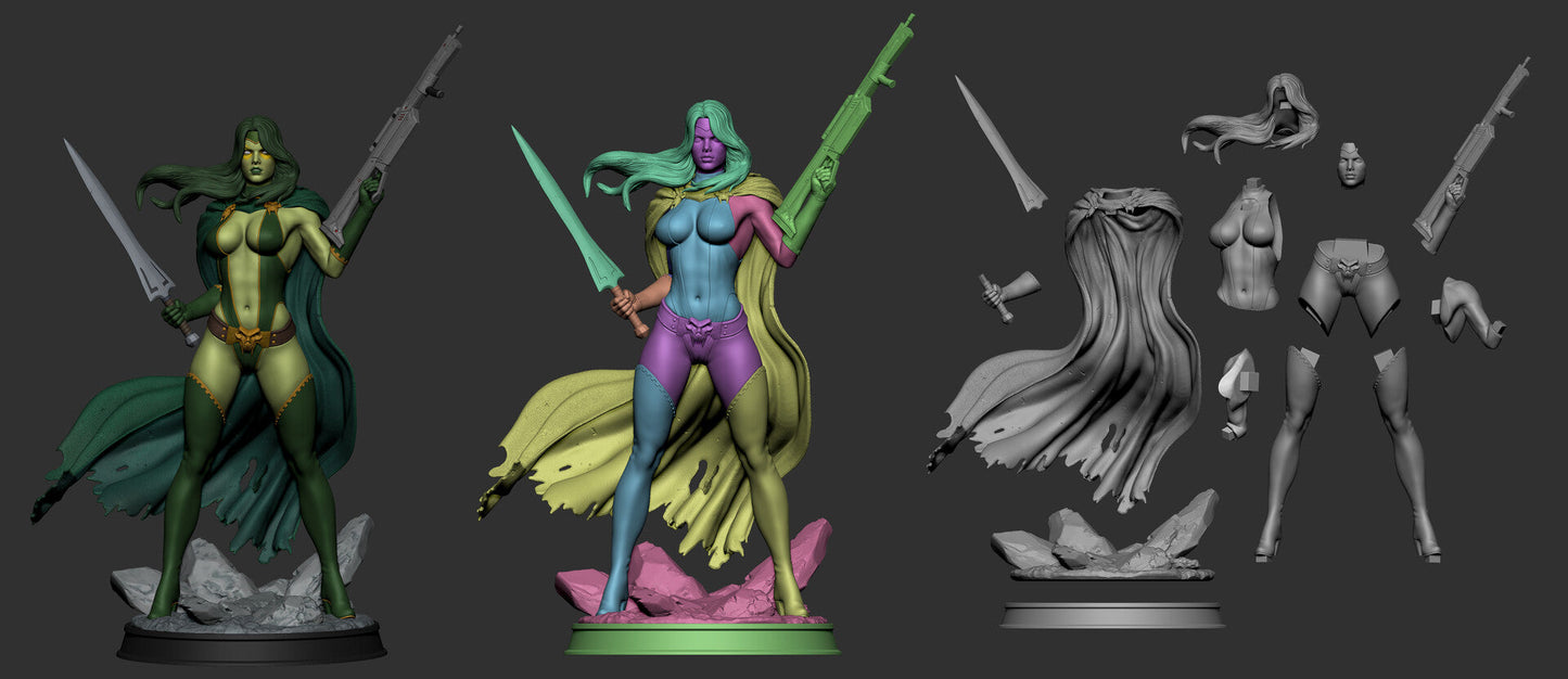 1383 Gamora - Guardians of the Galaxy - STL 3D Print Files