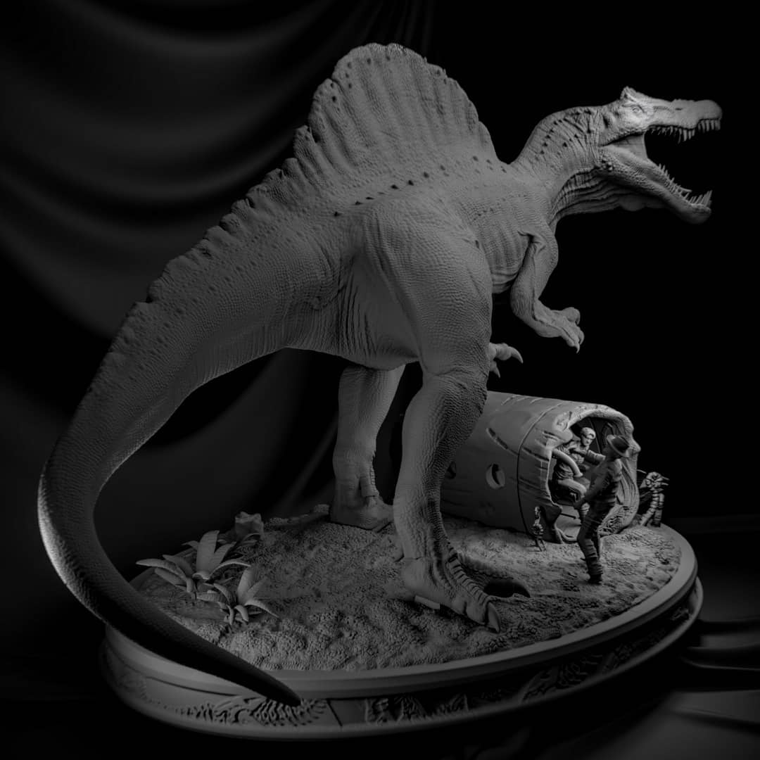 Spinosaurus - Jurassic Park - STL 3D Print Files