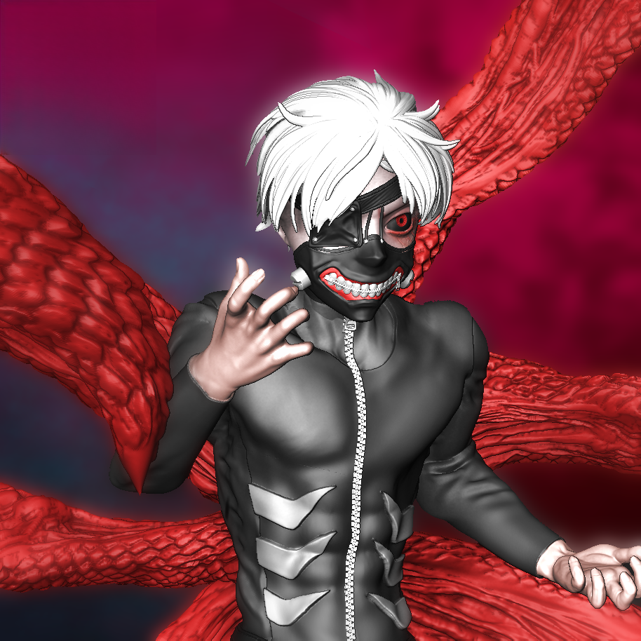 Ken Kaneki - Tokyo Ghoul - STL 3D Print Files