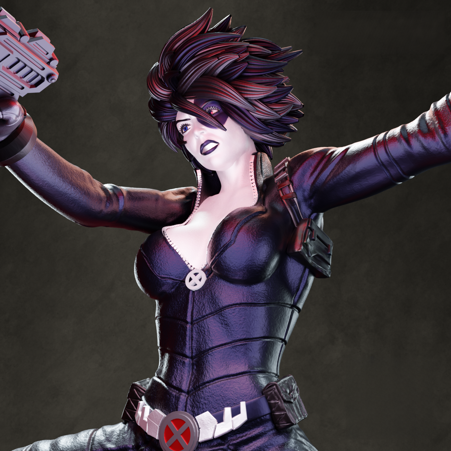 Wolverine and Domino - X-men - STL 3D Print Files