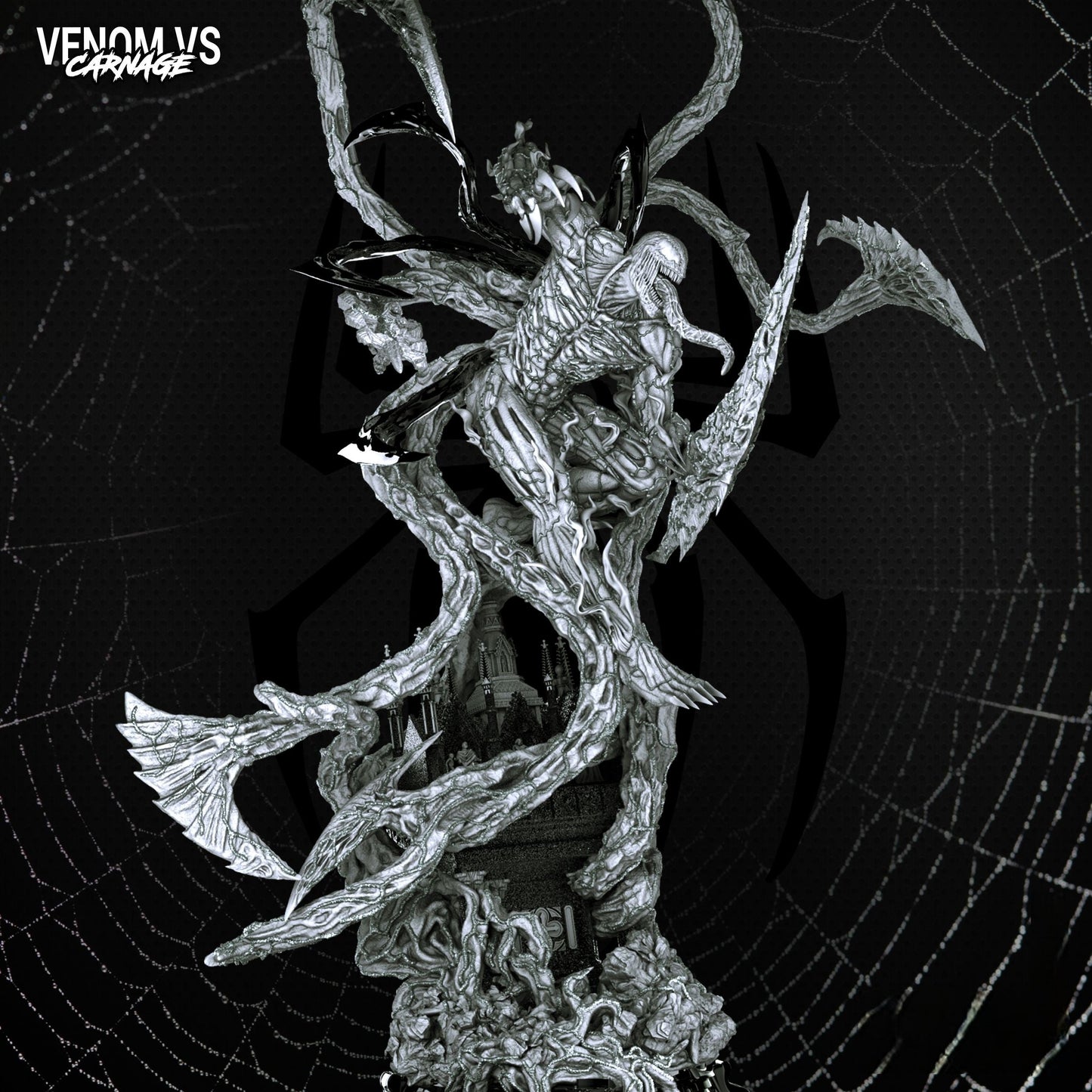 Carnage Sculpture and Bust - STL 3D Print Files