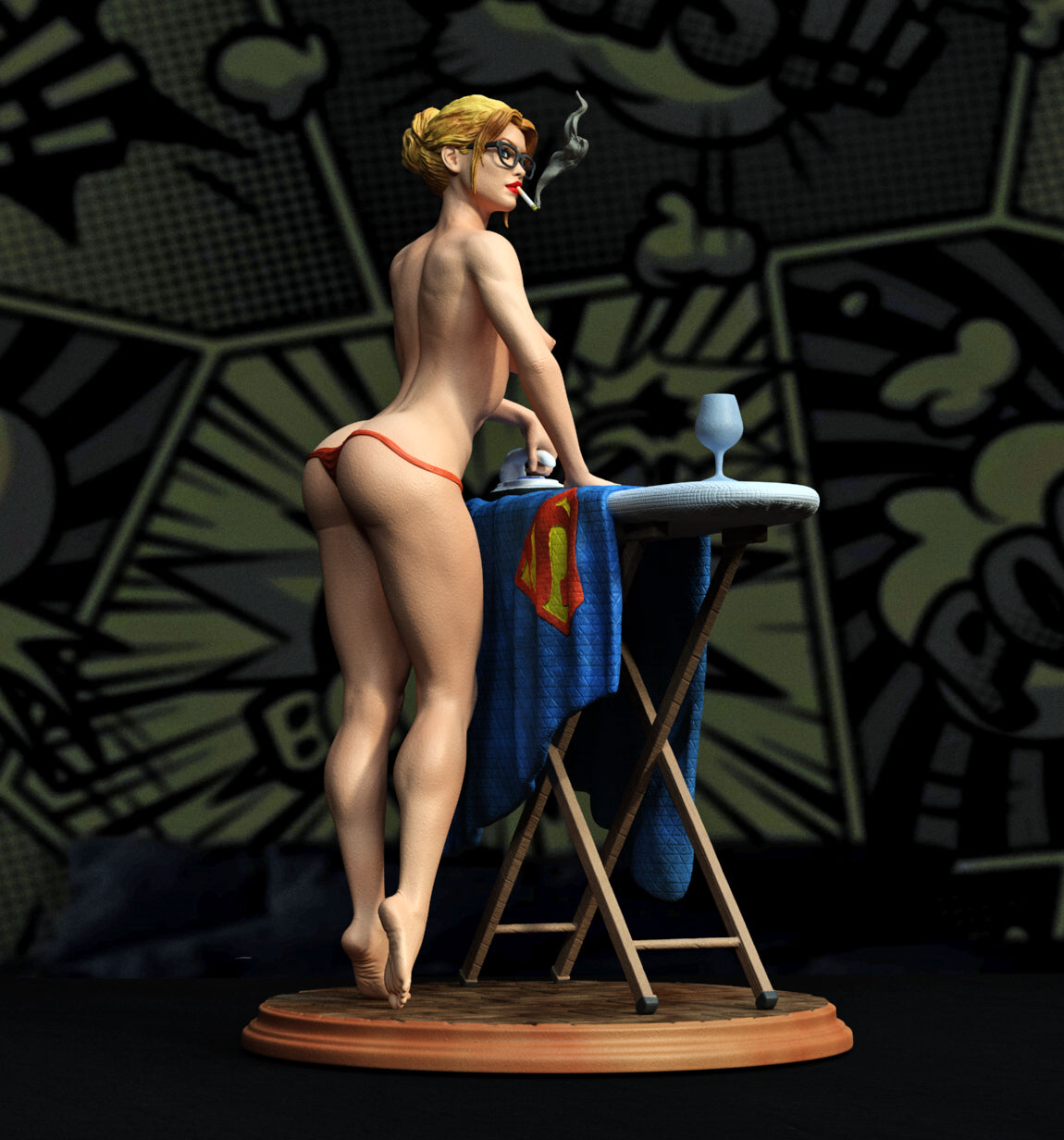 1354 Supergirl NSFW - STL 3D Print Files