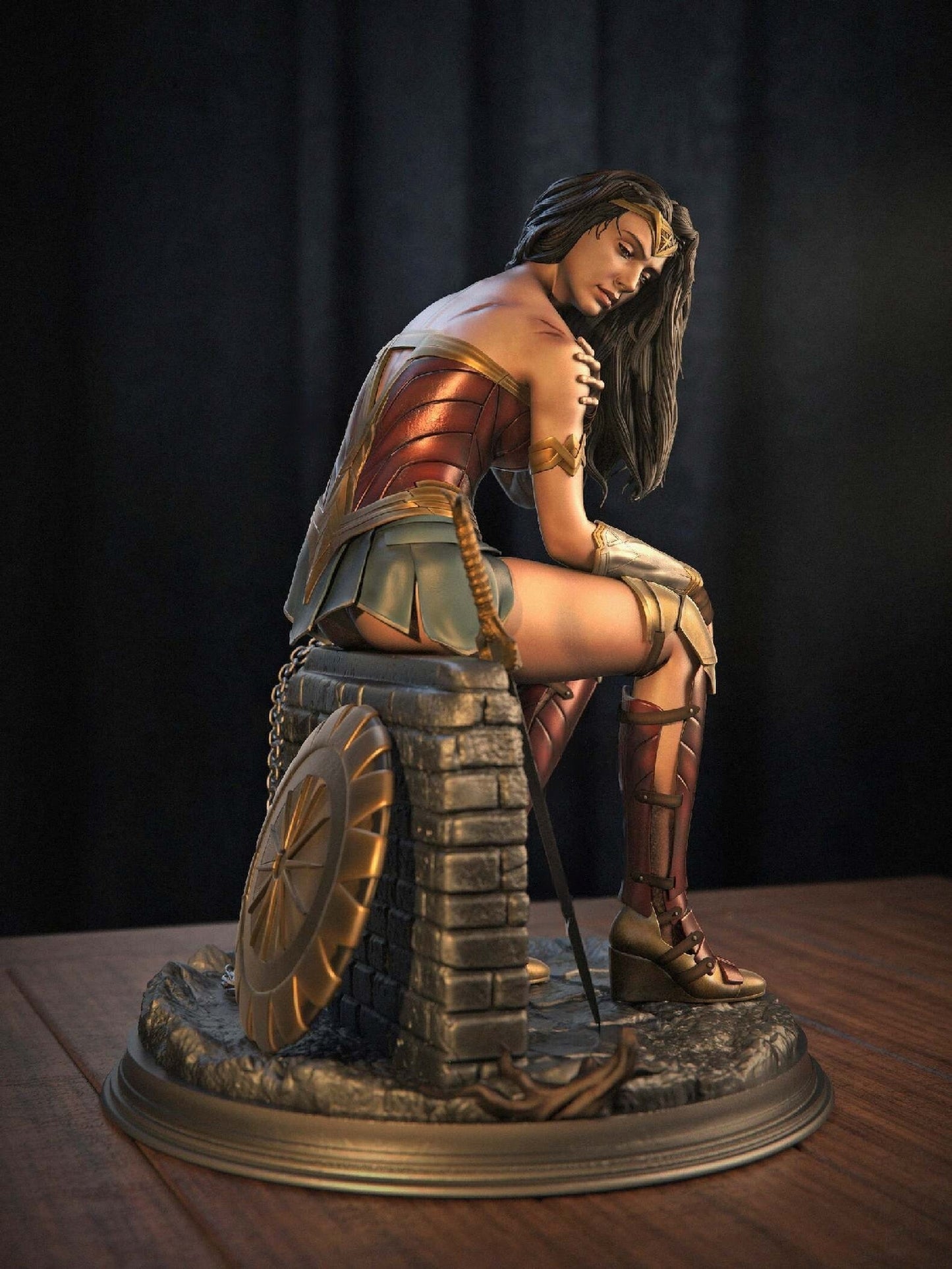 1846 Wonder Woman NSFW - Gal Gadot - STL 3D Print Files
