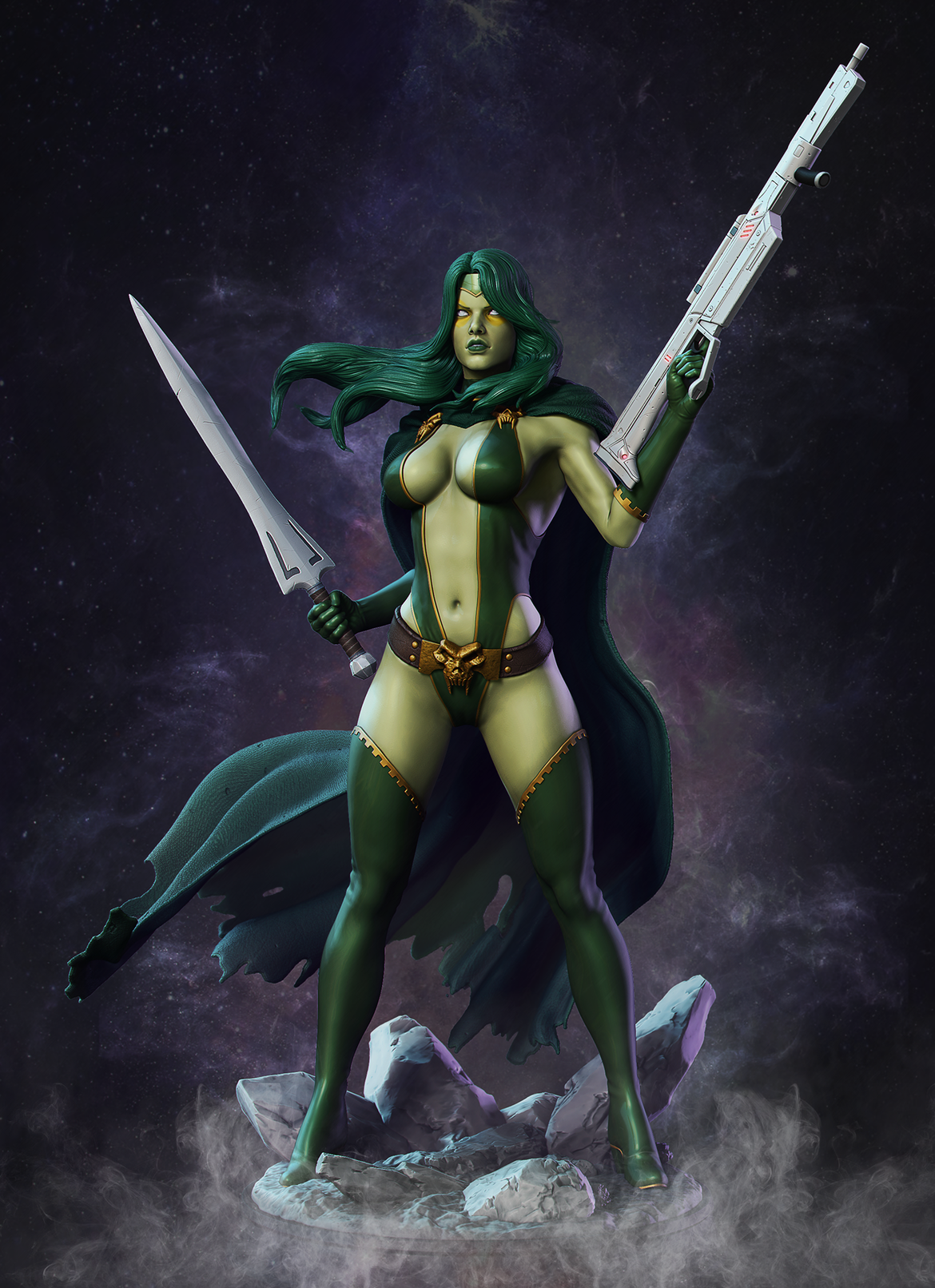 1383 Gamora - Guardians of the Galaxy - STL 3D Print Files