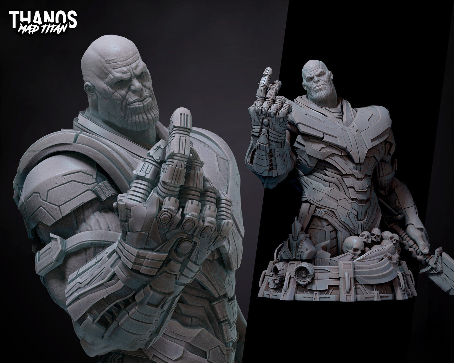Thanos Bust - Marvel Comics - STL 3D Print Files