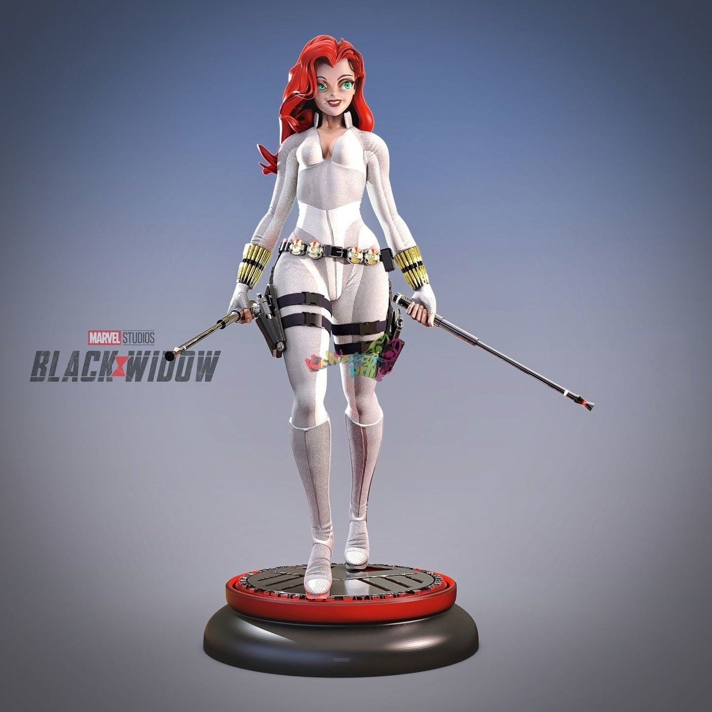 Chibi Black Widow - Natasha Romanoff - STL 3D Print Files