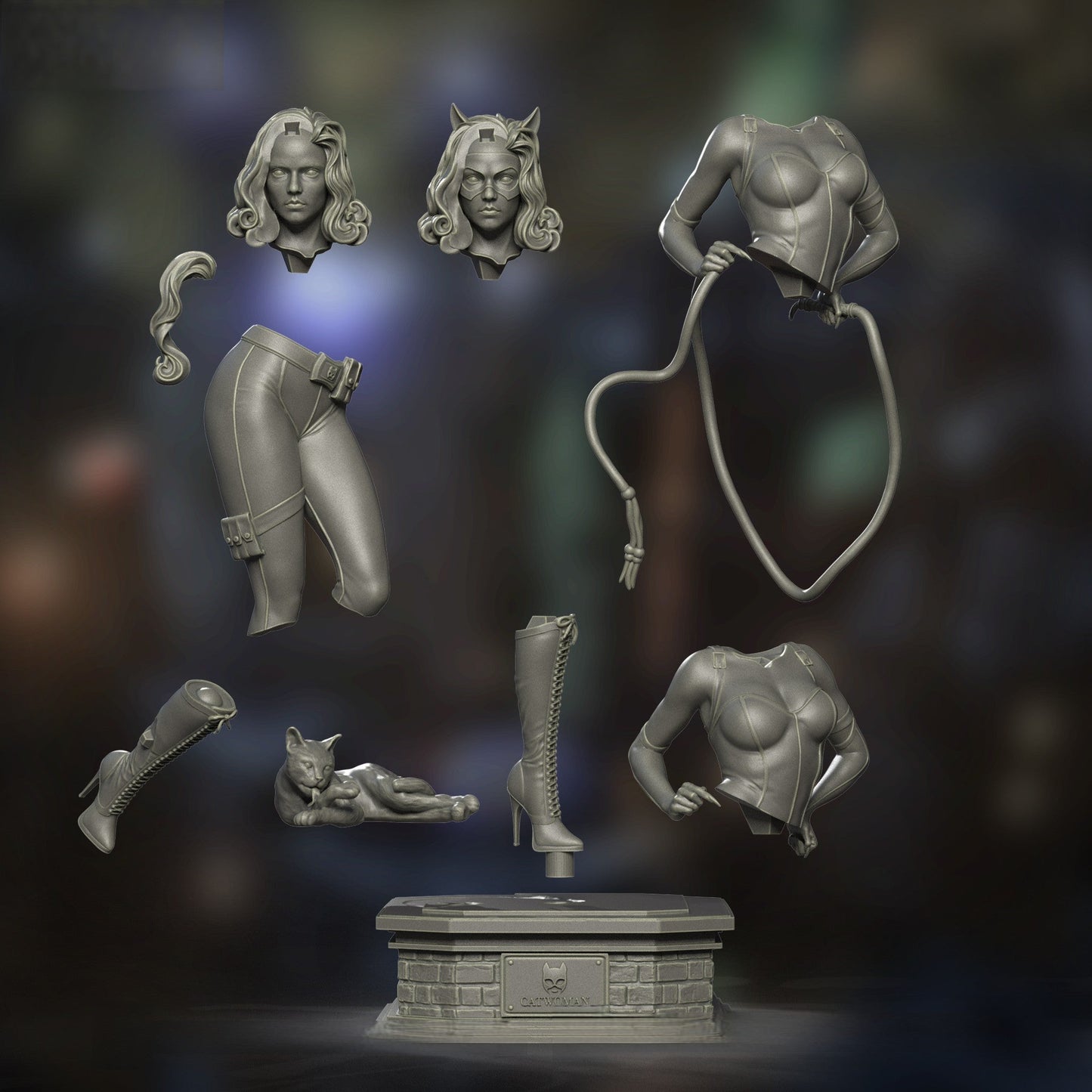 1606 Catwoman - DC Comics - STL 3D Print Files