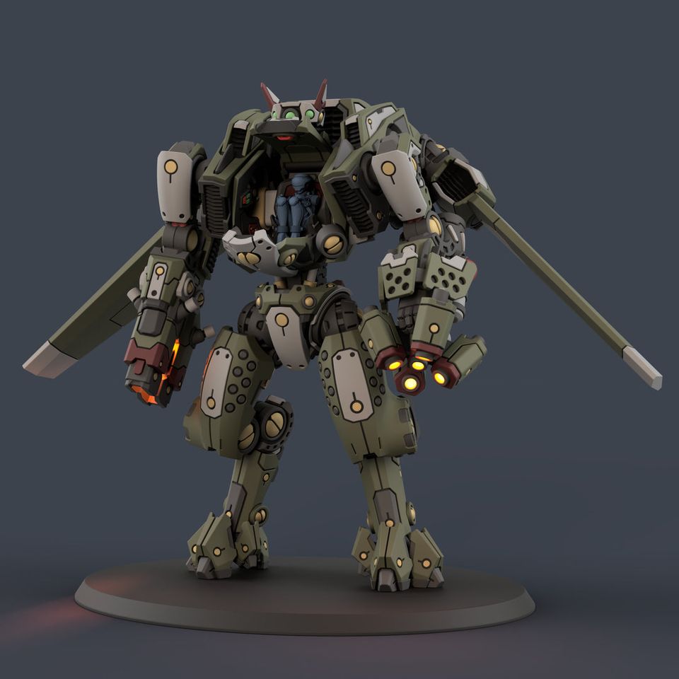 Kaluga pattern Sturgeon Hardsuit - STL 3D Print Files