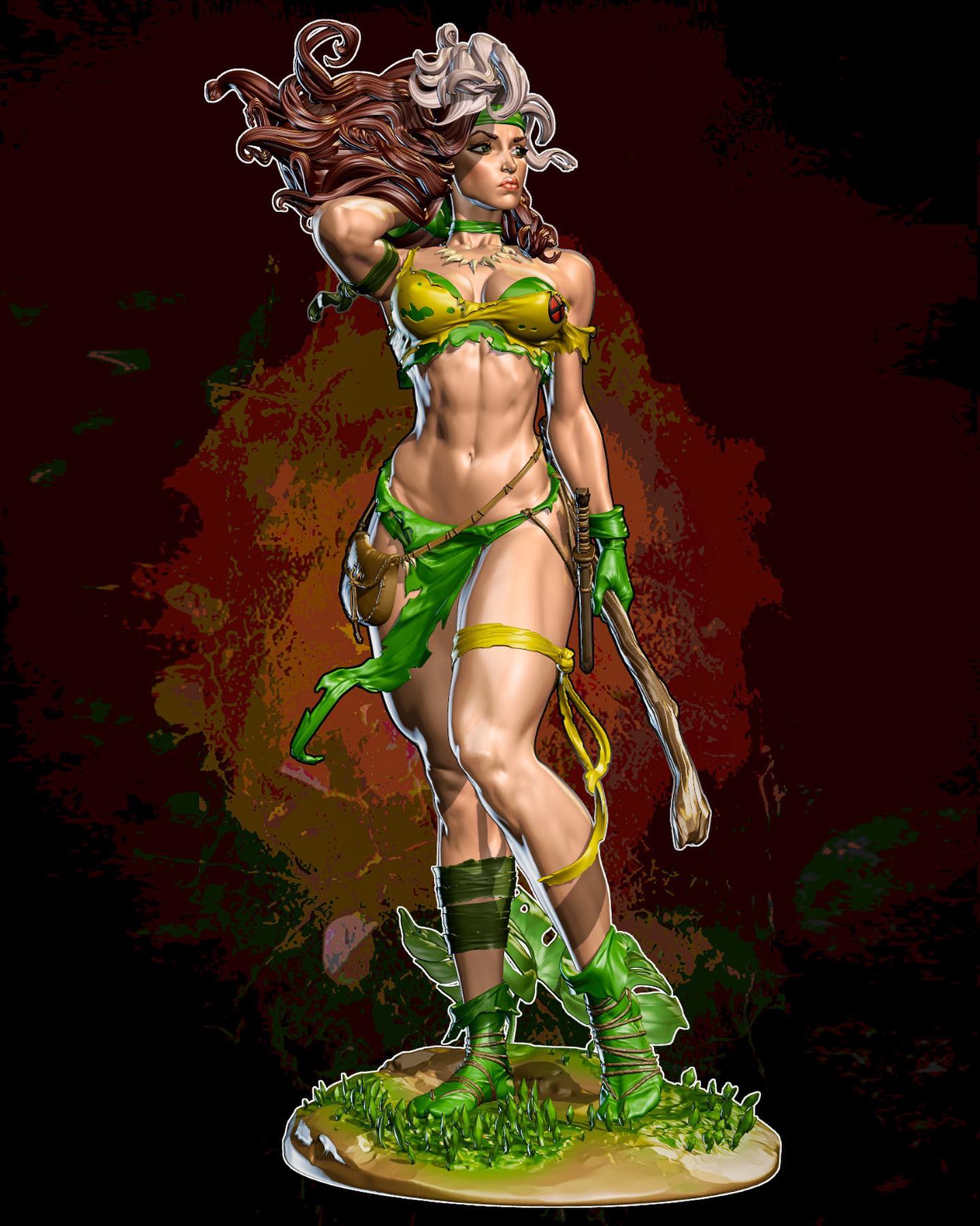 Rogue Savage Land NSFW - X-men - STL 3D Print Files