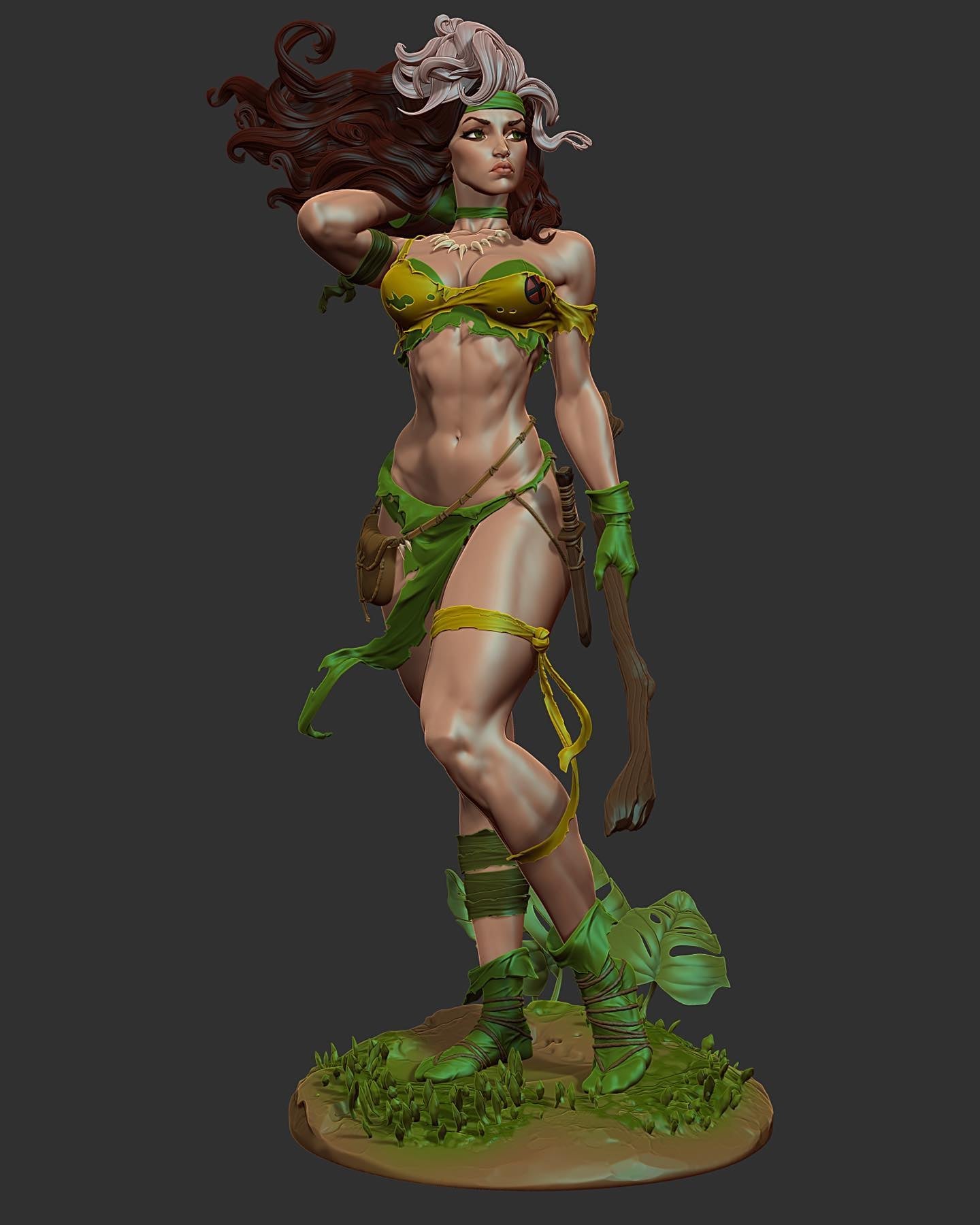 Rogue Savage Land NSFW - X-men - STL 3D Print Files