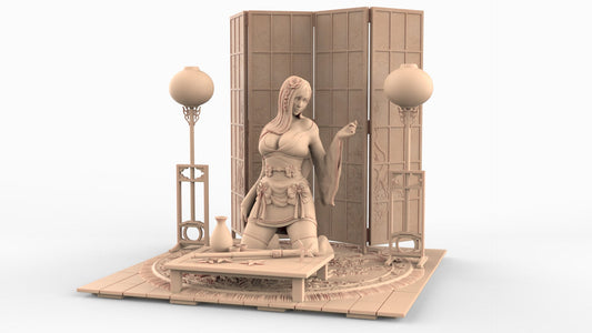 Tifa NSFW - Final Fantasy 7 Kimono version - STL 3D Print Files