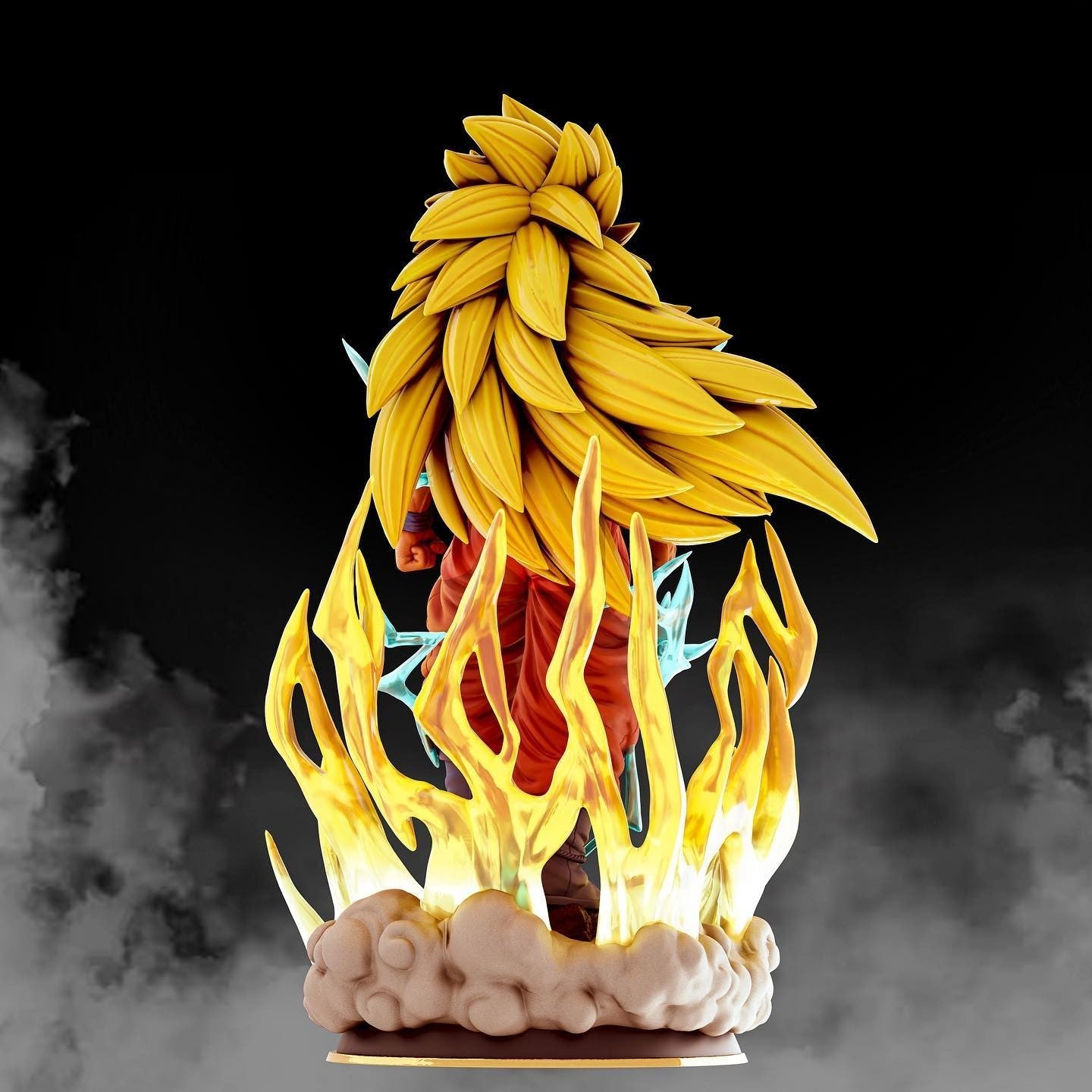 Super Saiyan 3 Goku - Dragon Ball Z - STL 3D Print Files
