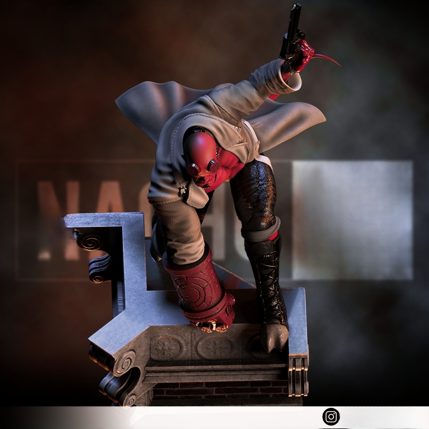 1333 Hellboy - STL 3D Print Files
