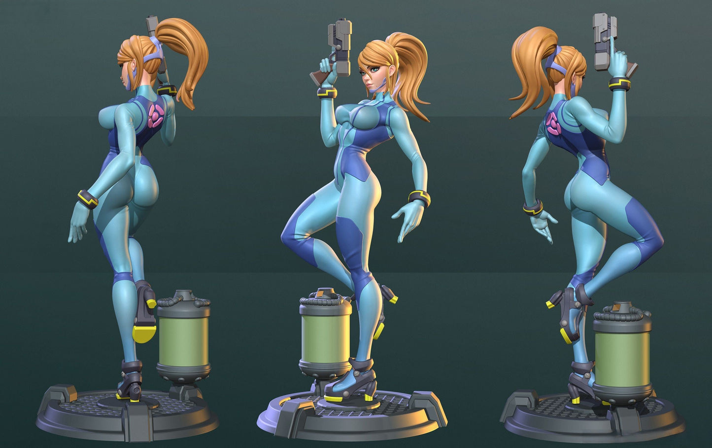 1303 Samus Aran Zero Suit NSFW - Metroid - STL 3D Print Files
