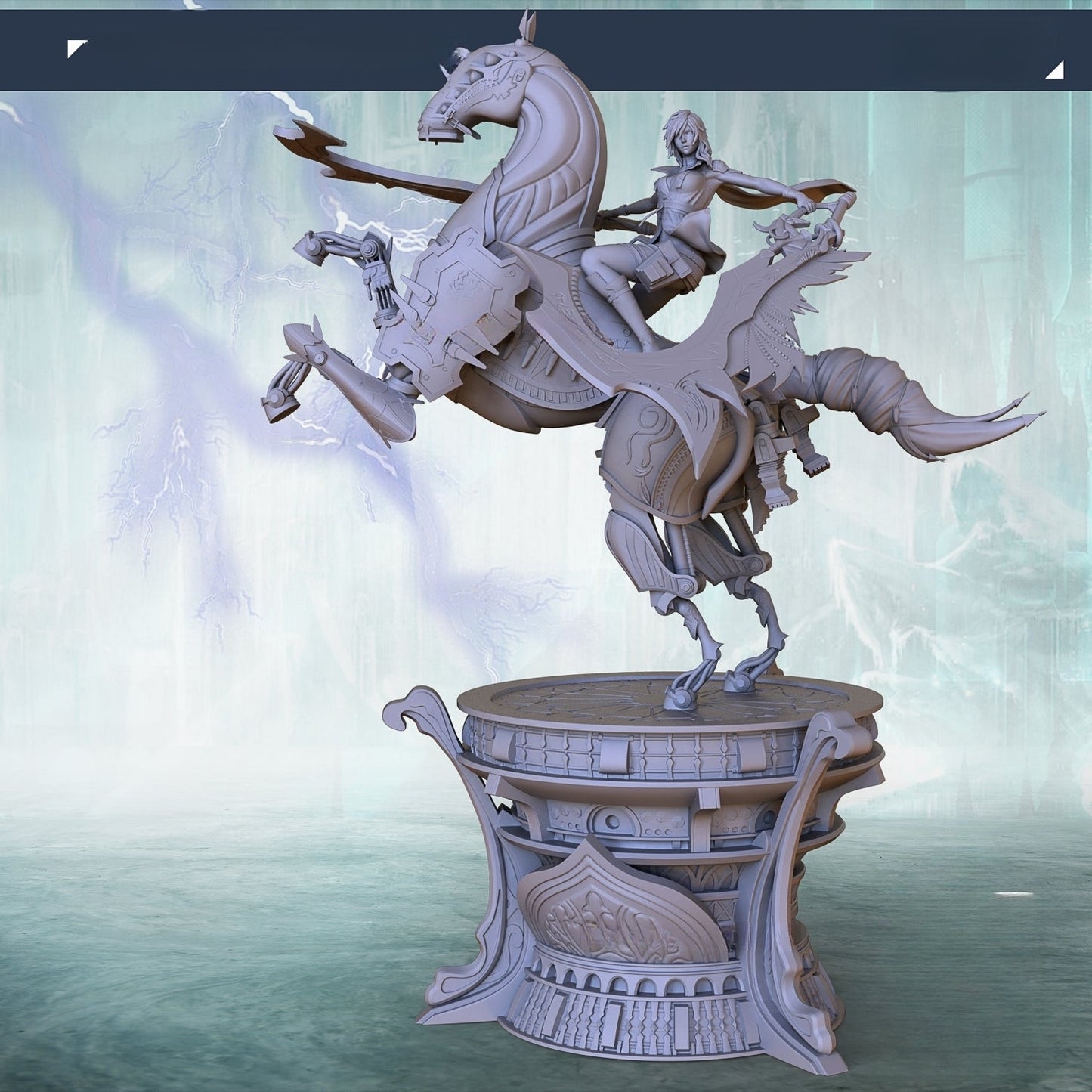 Lightning NSFW and Odin - Final Fantasy - STL 3D Print Files