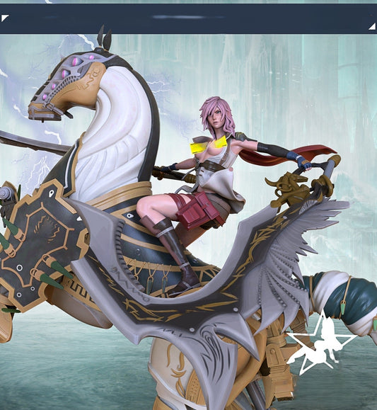 Lightning NSFW and Odin - Final Fantasy - STL 3D Print Files