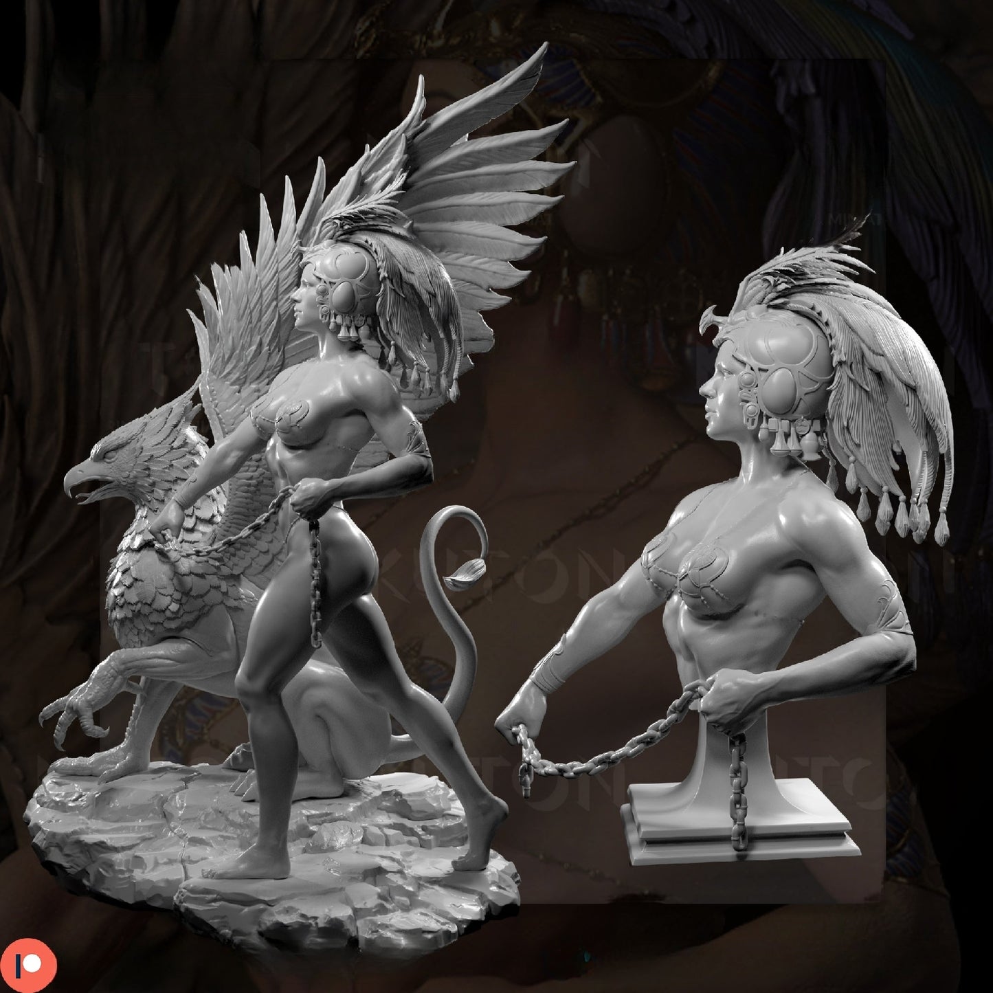 Gryphon Keeper - STL 3D Print Files