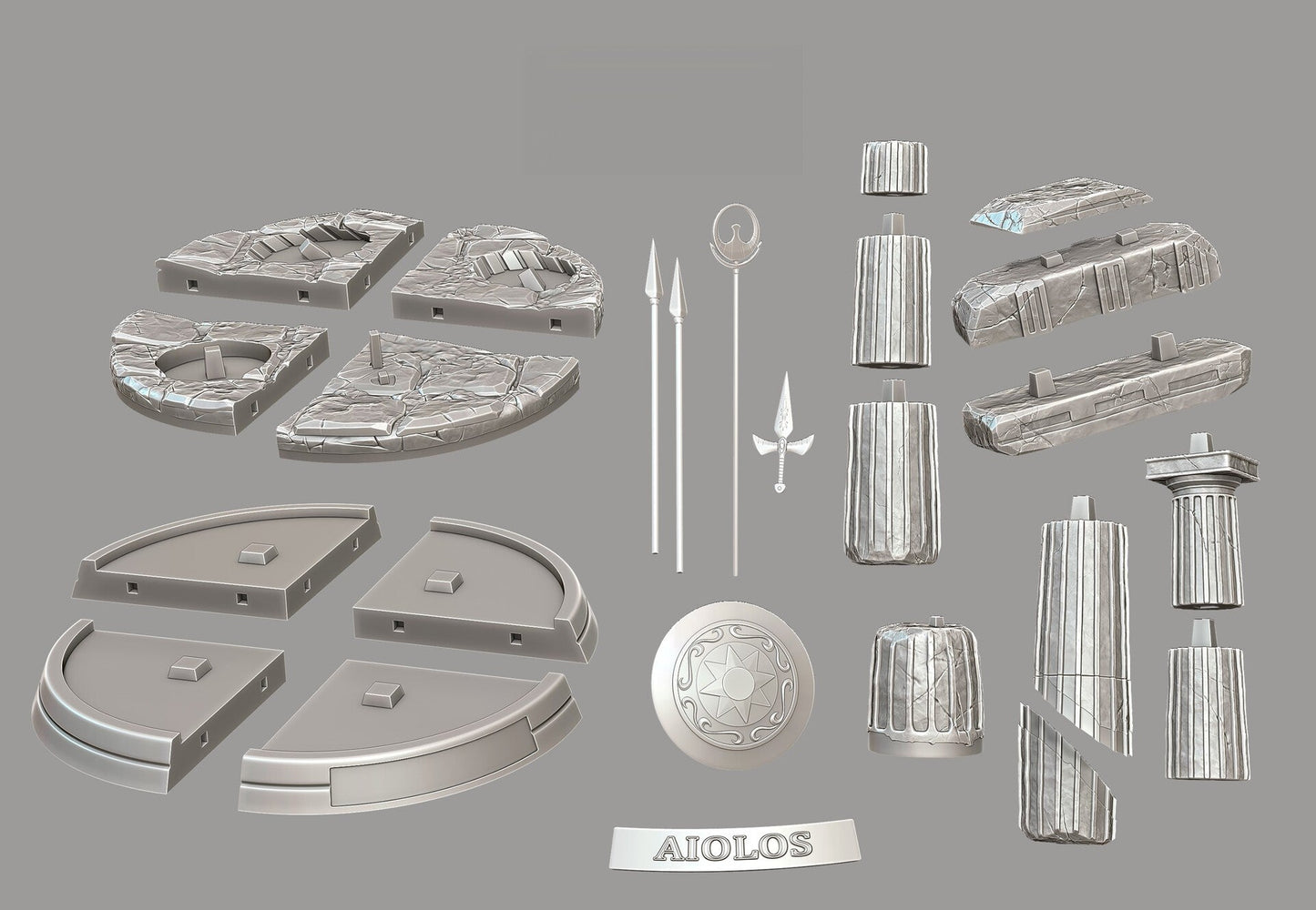 Sagittarius Aiolos Divine - Saint Seiya - STL 3D Print Files