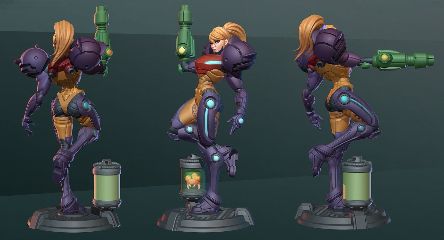1304 Samus Aran Gravity Suit - Metroid - STL 3D Print Files