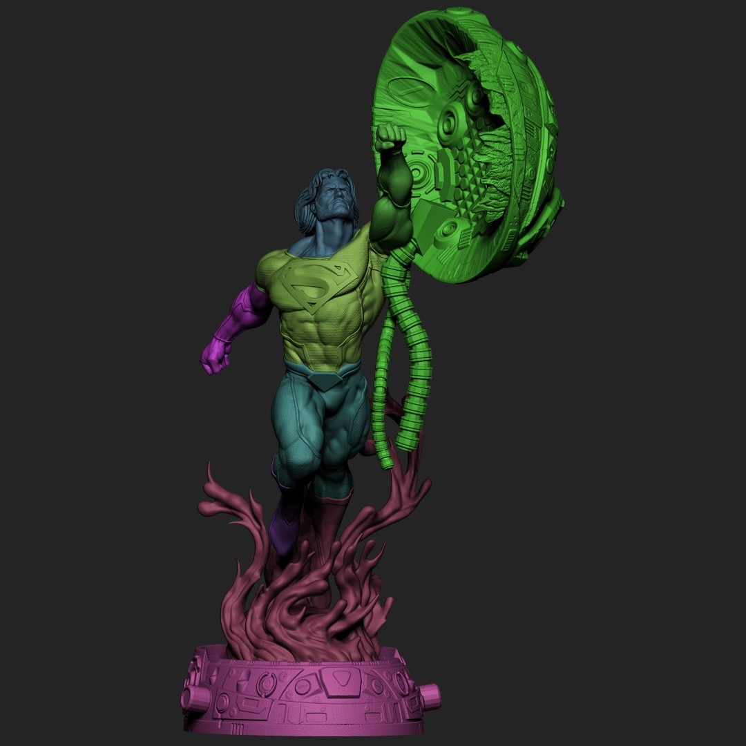 Superman Black Suit - DC Comics - STL 3D Print Files