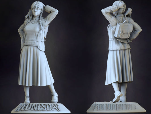 Wednesday Addams NSFW - STL 3D Print Files